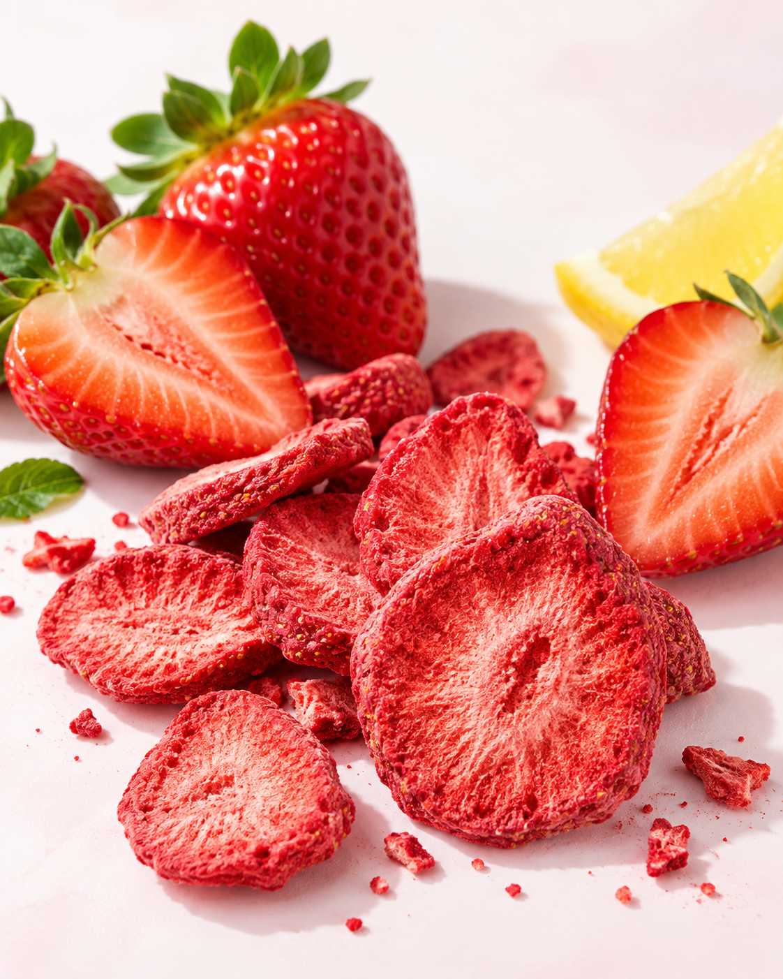 Strawberries and lemon