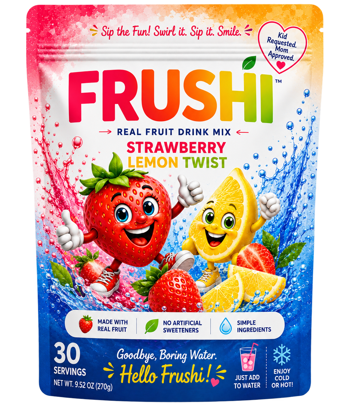 Frushi fruit water enhancer pouch